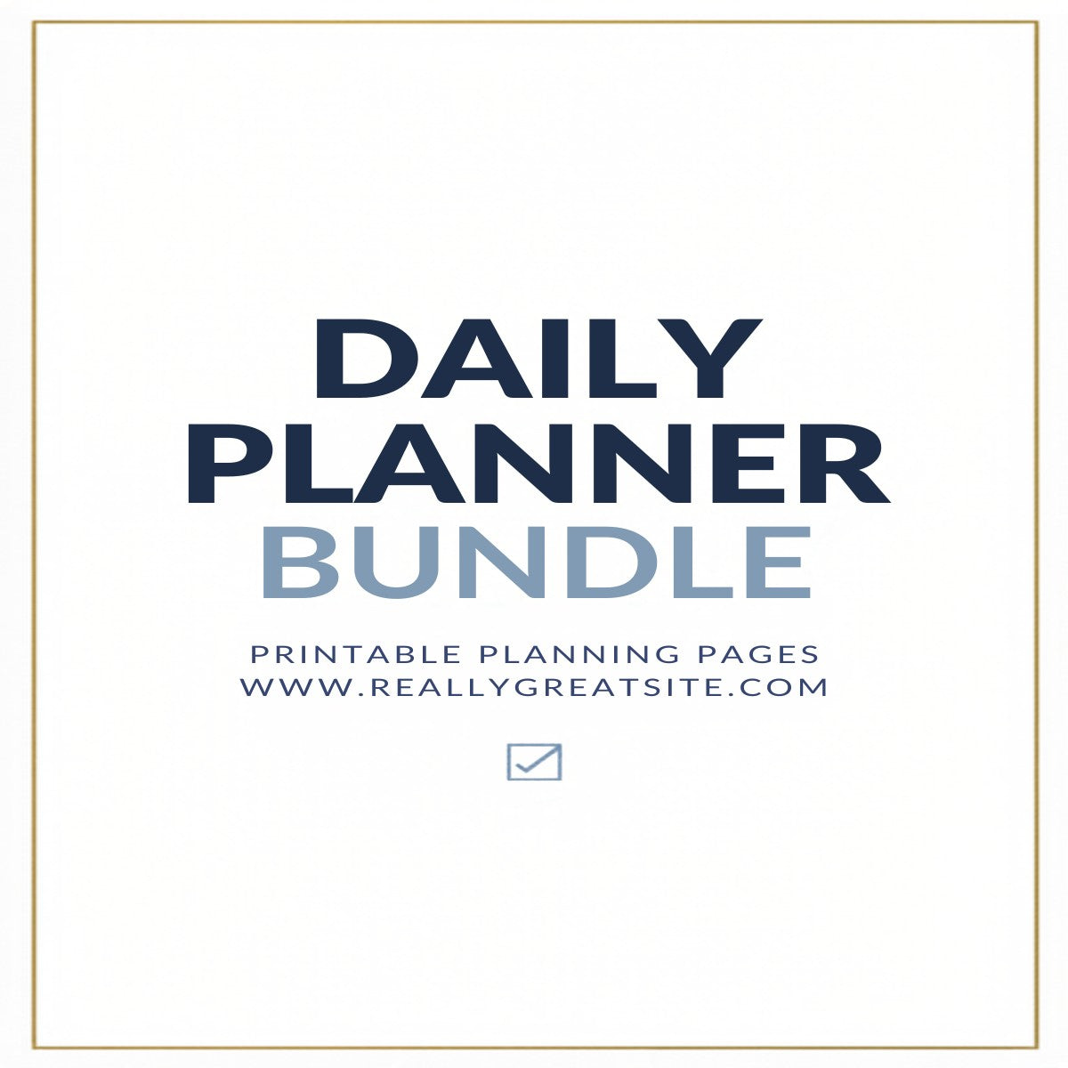 Daily Planner Bundle — Printable Planning Pages