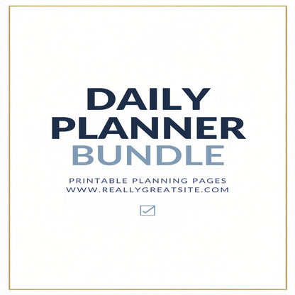 Daily Planner Bundle — Printable Planning Pages