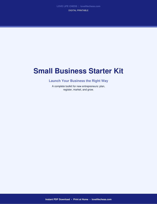 Small Business Starter Kit — Launch Your Business Right (PDF)