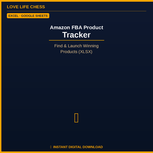 Amazon FBA Product Tracker — Find & Launch Winning Products (XLSX)