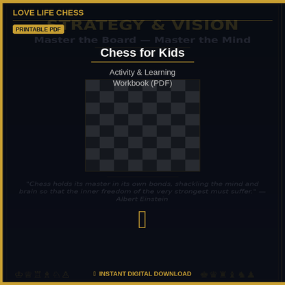 Chess for Kids — Activity & Learning Workbook (PDF)