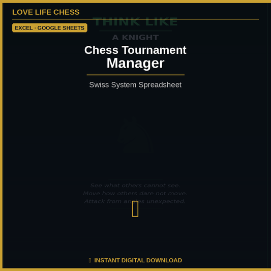 Chess Tournament Manager — Swiss System Spreadsheet