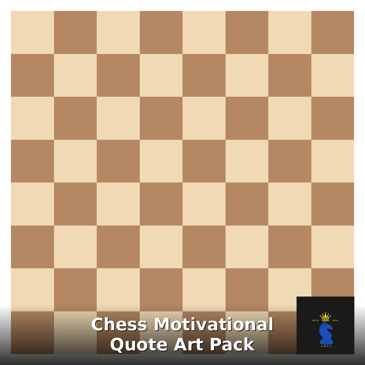 Chess Motivational Quote Art Pack — 5 Inspirational Prints (PNG)