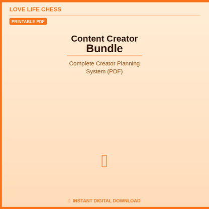 Content Creator Bundle — Complete Creator Planning System (PDF)