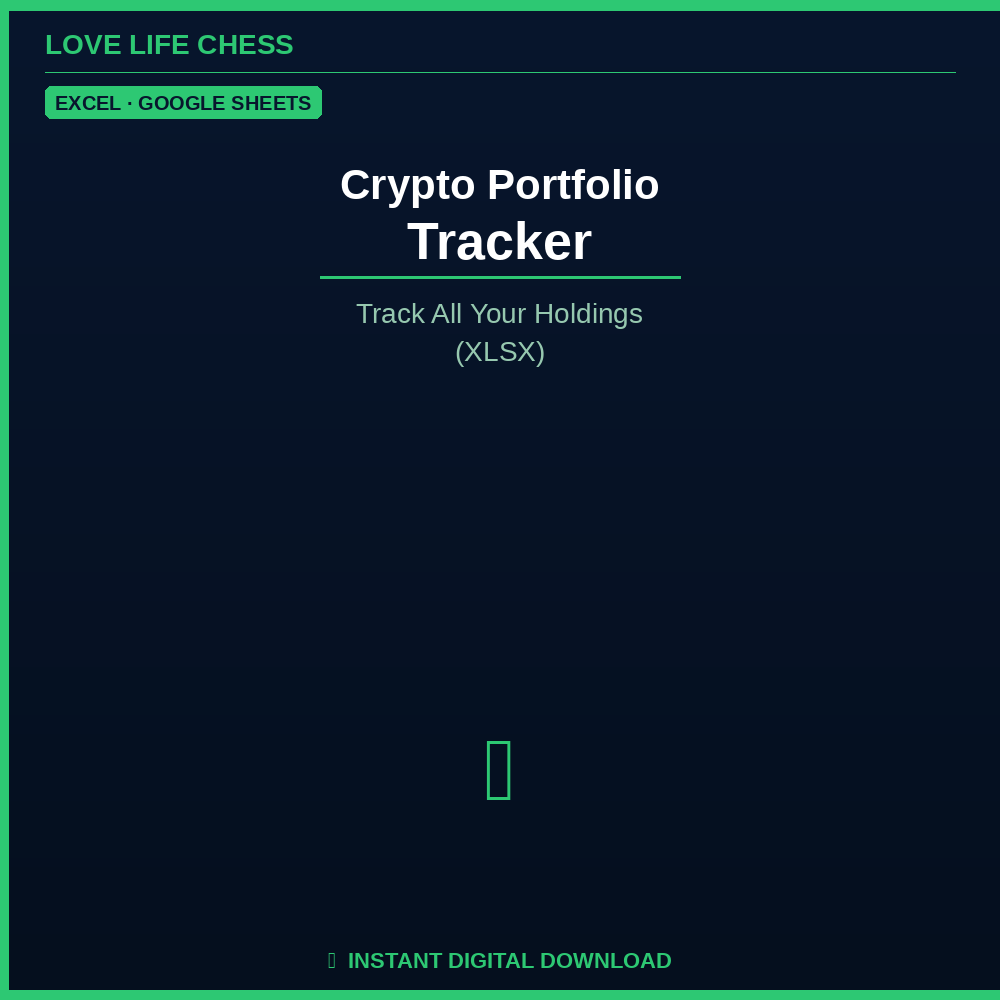 Crypto Portfolio Tracker — Track All Your Holdings (XLSX)