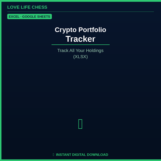 Crypto Portfolio Tracker — Track All Your Holdings (XLSX)