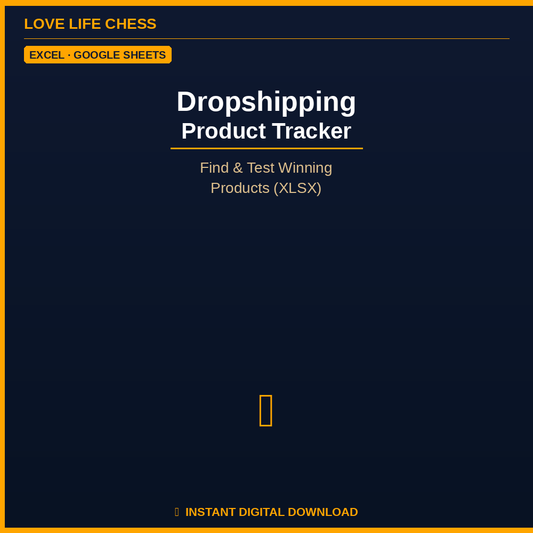 Dropshipping Product Tracker — Find & Test Winning Products (XLSX)