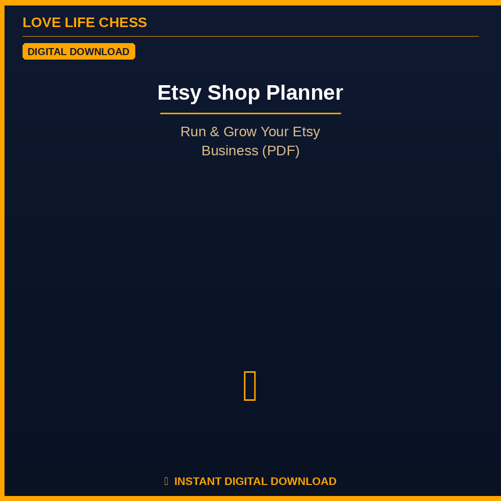 Etsy Shop Planner — Run & Grow Your Etsy Business (PDF)