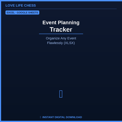 Event Planning Tracker — Organize Any Event Flawlessly (XLSX)