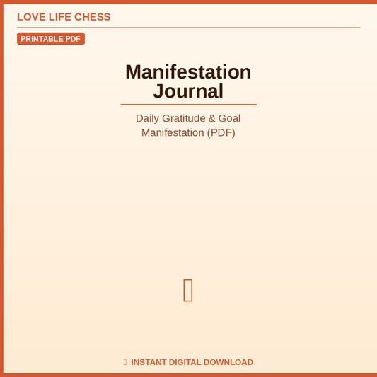 Manifestation Journal — Daily Gratitude & Goal Manifestation (PDF)