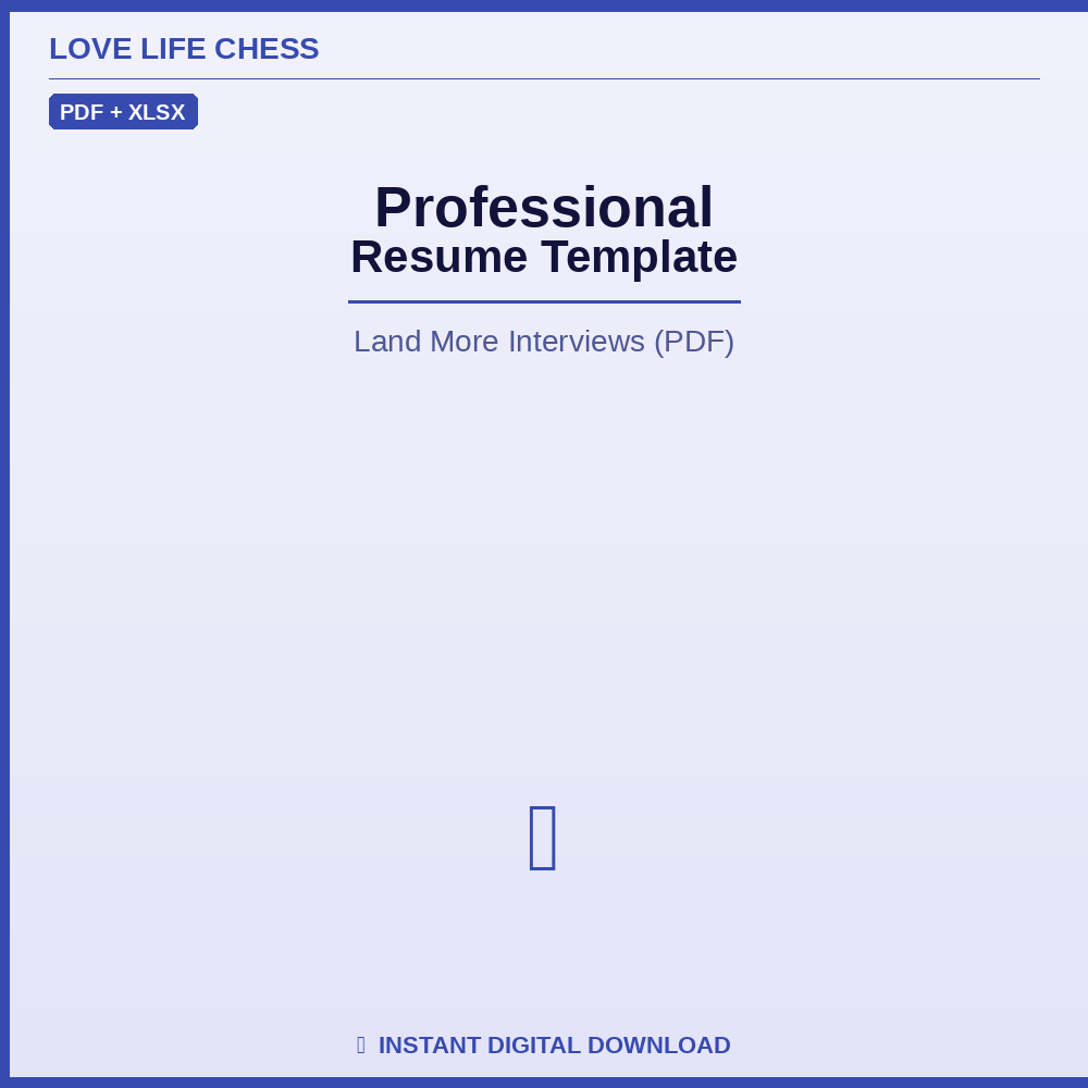 Professional Resume Template — Land More Interviews (PDF)