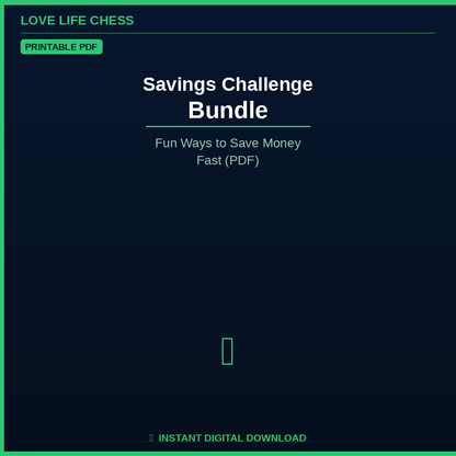 Savings Challenge Bundle — Fun Ways to Save Money Fast (PDF)